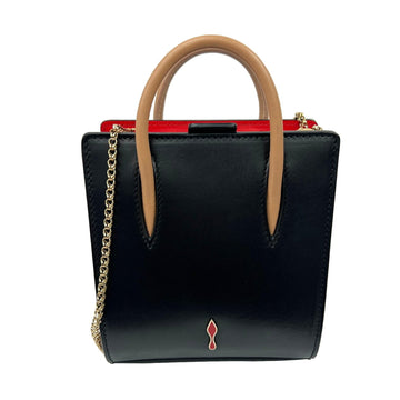 CHRISTIAN LOUBOUTIN Paloma Nano Mini Tote Bag Black 1165177 Shoulder Studs Women's