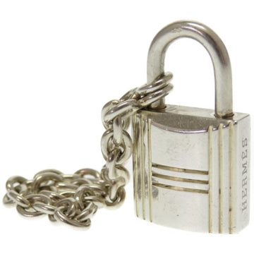 HERMES Cadena Motif Silver 925 Bag Charm Keychain 0348