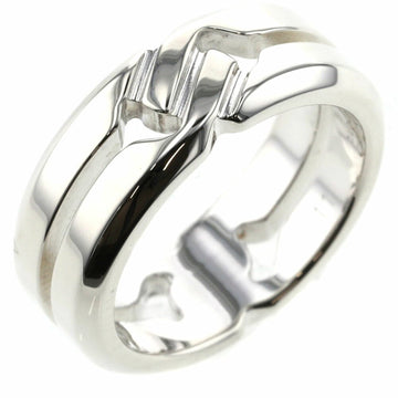 Gucci Ring Knot Width Approx. 7mm 314011 J8400 8106 Silver 925 Top 9 Bottom 10.5 Ladies GUCCI