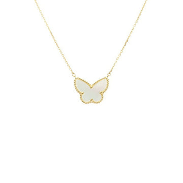 VAN CLEEF & ARPELS Lucky Alhambra Papillon K18YG Yellow Gold Necklace