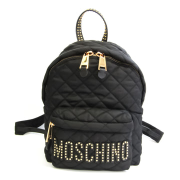 Moschino Couture Backpack B7611 8203 2555 Women's Nylon,Leather Backpack Black