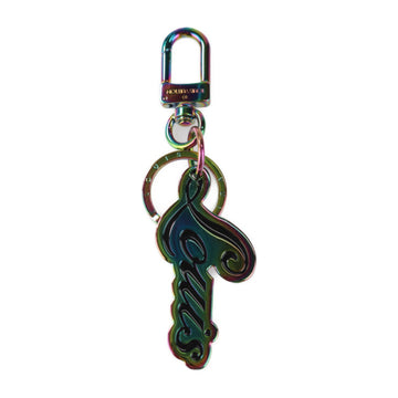 LOUIS VUITTON Portocre key holder M63634 metal rainbow color multicolor logo ring bag charm