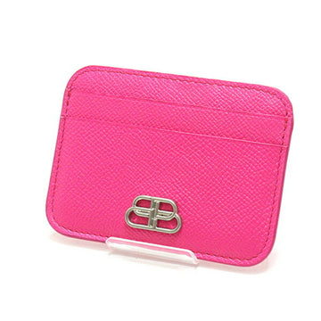 Balenciaga card case pass 601386 pink calf leather