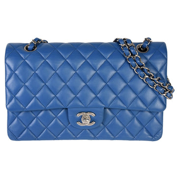 CHANEL Matelasse 25 W Flap Chain Shoulder Bag No. 22 [manufactured in 2016] Coco Mark Lambskin Blue A01112