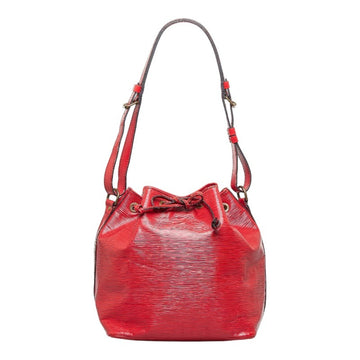LOUIS VUITTON Epi Petite Noe Shoulder Bag M44107 Red Leather Women's