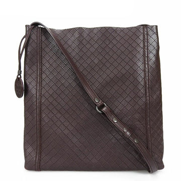 BOTTEGA VENETA Shoulder Bag Intrecciato Thiomirage Dark Brown Men's Women's Unisex Leather