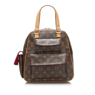 LOUIS VUITTON Monogram Exantry Cite Handbag M51161 Brown PVC Leather Ladies