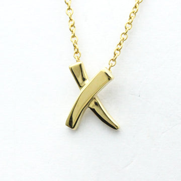 TIFFANY X [Kiss] Yellow Gold [18K] No Stone Women's Fashion Pendant Necklace [Gold]