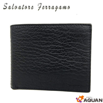 Salvatore Ferragamo Bi-Fold Wallet Men's Leather Black