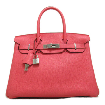 HERMES Birkin 30 Rose azalee handbag Pink Rose azalee Taurillon Clemence leather