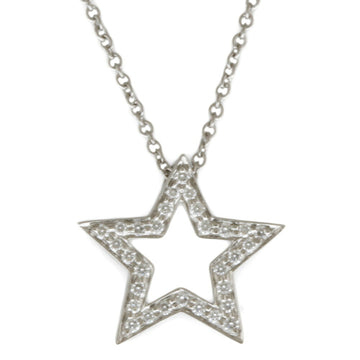 TIFFANY&Co. star necklace Pt950 platinum diamond ladies