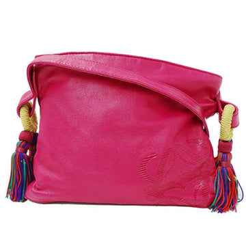LOEWE bag ladies shoulder leather flamenco pink multi-purpose