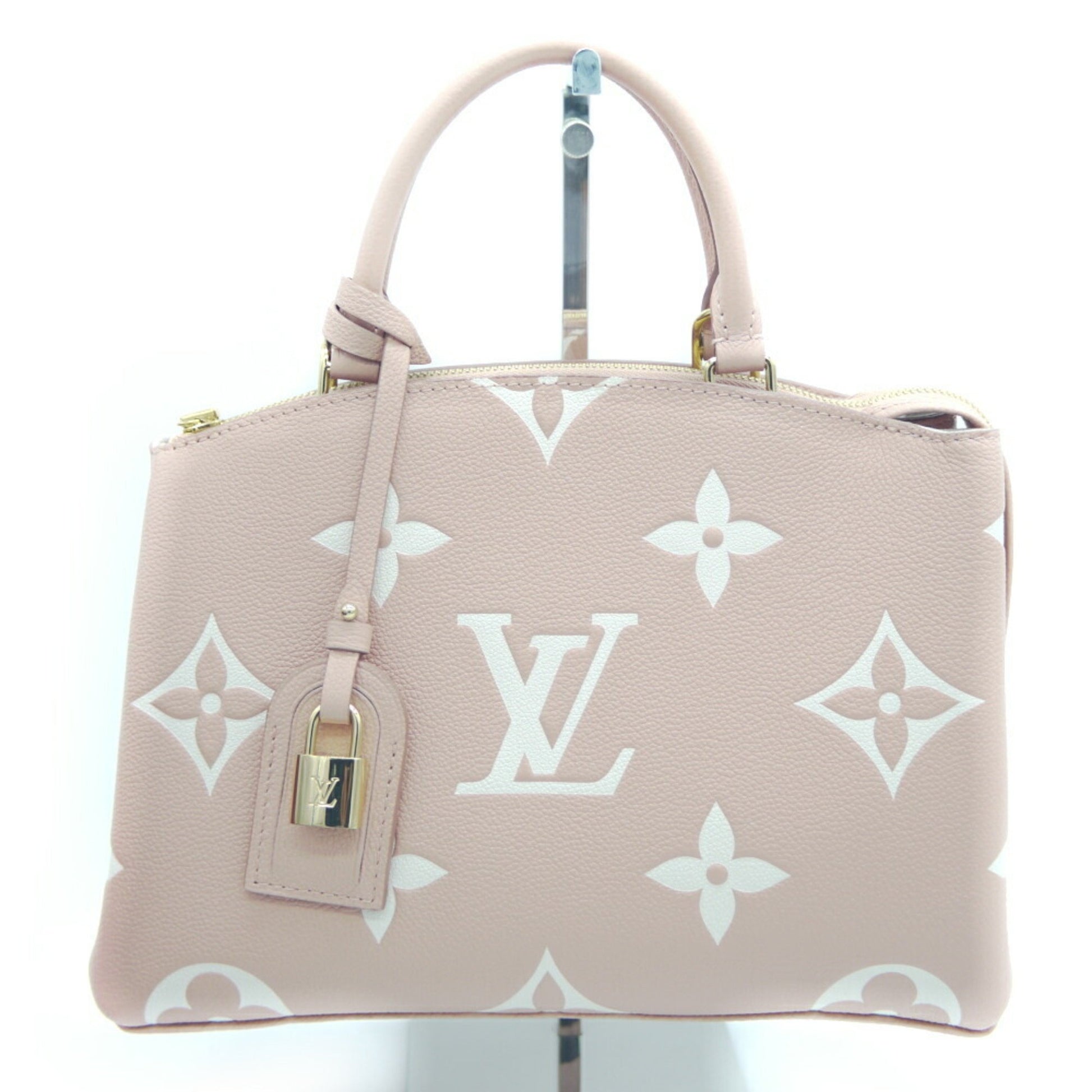 Louis Vuitton - Trianon PM Tote Bag - Bicolore Tourterelle Creme - Monogram Leather - Women - Luxury