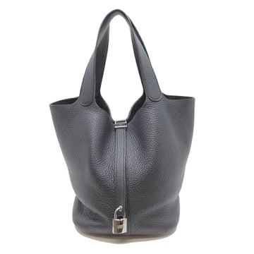 Hermes Picotan Lock GMC Engraved (Made in 2018) 1 Key Ladies Handbag Taurillon Noir