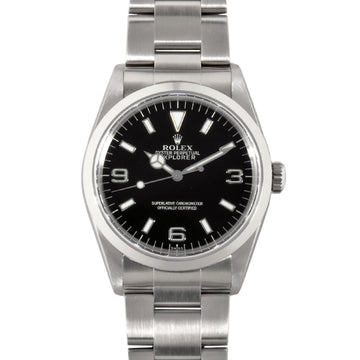 ROLEX 14270 Explorer I A number watch automatic winding black men's