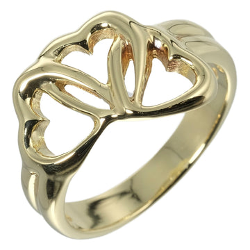 TIFFANY&Co. Triple Heart No. 11 Ring 4.71g K18YG Yellow Gold