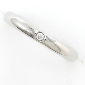 CARTIER Wedding PT950 Ring No. 3 Diamond Total Weight Approx. 2.2g Jewelry Wrapping Free