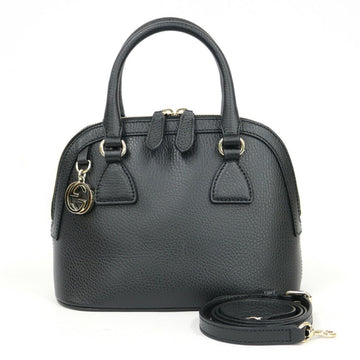 Gucci shoulder bag handbag black ladies
