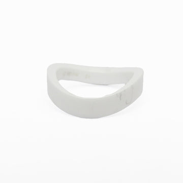OMEGA Aqua Swing Ceramic Band Ring White