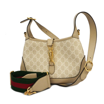 GUCCIAuth  New Jackie 678843 Women's GG Supreme Handbag,Shoulder Bag Beige,White