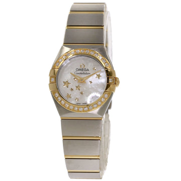 OMEGA 123.25.24.60.05.001 Constellation Bezel Diamond Watch Stainless Steel/SS/K18YG Women's