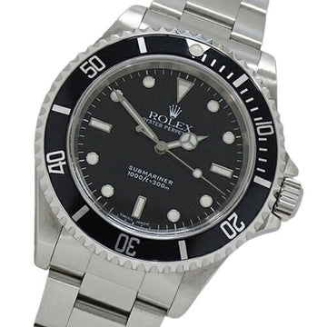 ROLEX Submariner 14060 A watch men's non-date automatic winding AT stainless steel SS silver black polished
