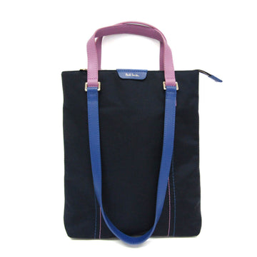 PAUL SMITH Women's Nylon,Leather Handbag,Shoulder Bag Navy,Pink