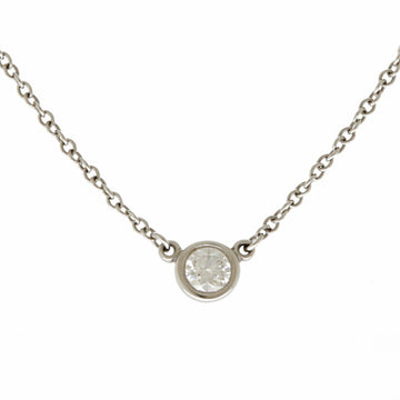 TIFFANY&Co. visor yard necklace Pt950 platinum diamond ladies