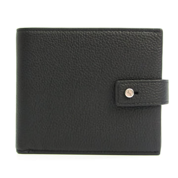 SAINT LAURENT 507618 Unisex Embossed Calf Leather Wallet [bi-fold] Black