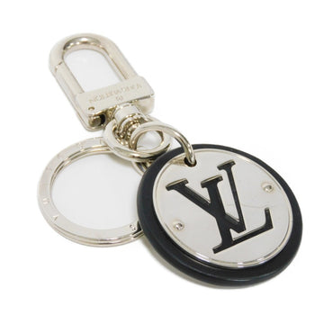 LOUIS VUITTON Keychain LV Cut Circle Signature Black Keyring Bag Charm Noir M67362 Men's