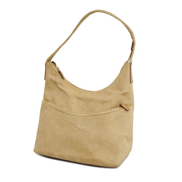 GUCCIAuth  GG Canvas Shoulder Bag 001 3386 Women's Beige