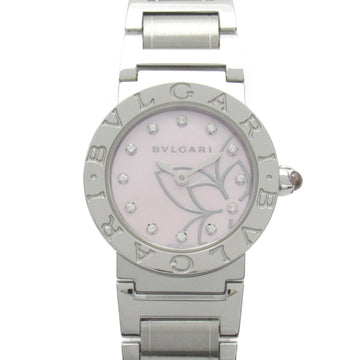 BVLGARI  12P diamond Wrist Watch watch Wrist Watch BBL26S Quartz Pink Pink shell Stainless Steel diamo BBL26S