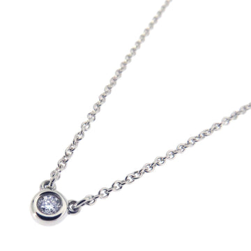 TIFFANY Visor Yard Diamond Necklace Silver Women's &Co.