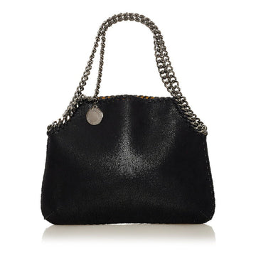 Stella McCartney Falabella Chain Handbag Shoulder Bag 700110 W8719 Black Polyester Ladies