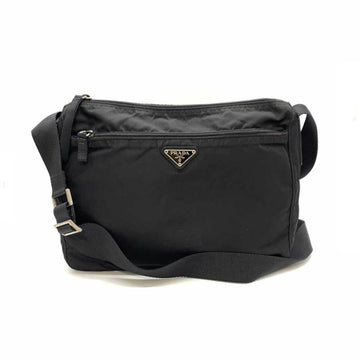 PRADA Bag Shoulder Nero Black Crossbody Horizontal Triangle Ladies Men's Nylon