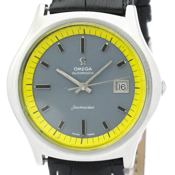 OMEGAVintage  Seamaster Big Yellow Steel Automatic Mens Watch 166.092 BF554606