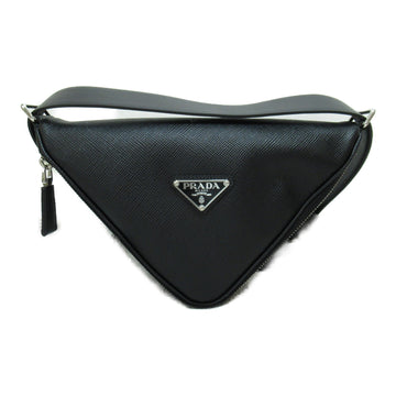 PRADA Shoulder Bag Black Safiano leather 2VL0392FADF0002