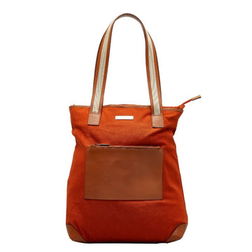 GUCCI tote bag 019 0457 orange brown canvas leather ladies