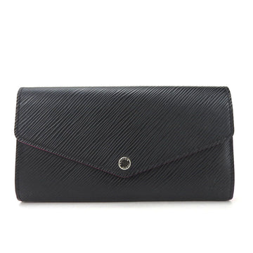 LOUIS VUITTON Bifold Long Wallet Portefeuille Sala M64322 Epi Noir Black Hot Pink Accessories Women's LV  Leather