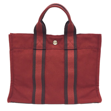 HERMES Four toe PM tote bag hand red Hermes