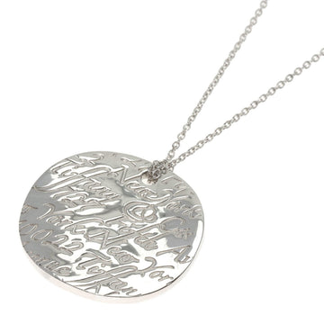 TIFFANY Notes Round Ginza 2008 Necklace Silver Ladies &Co.