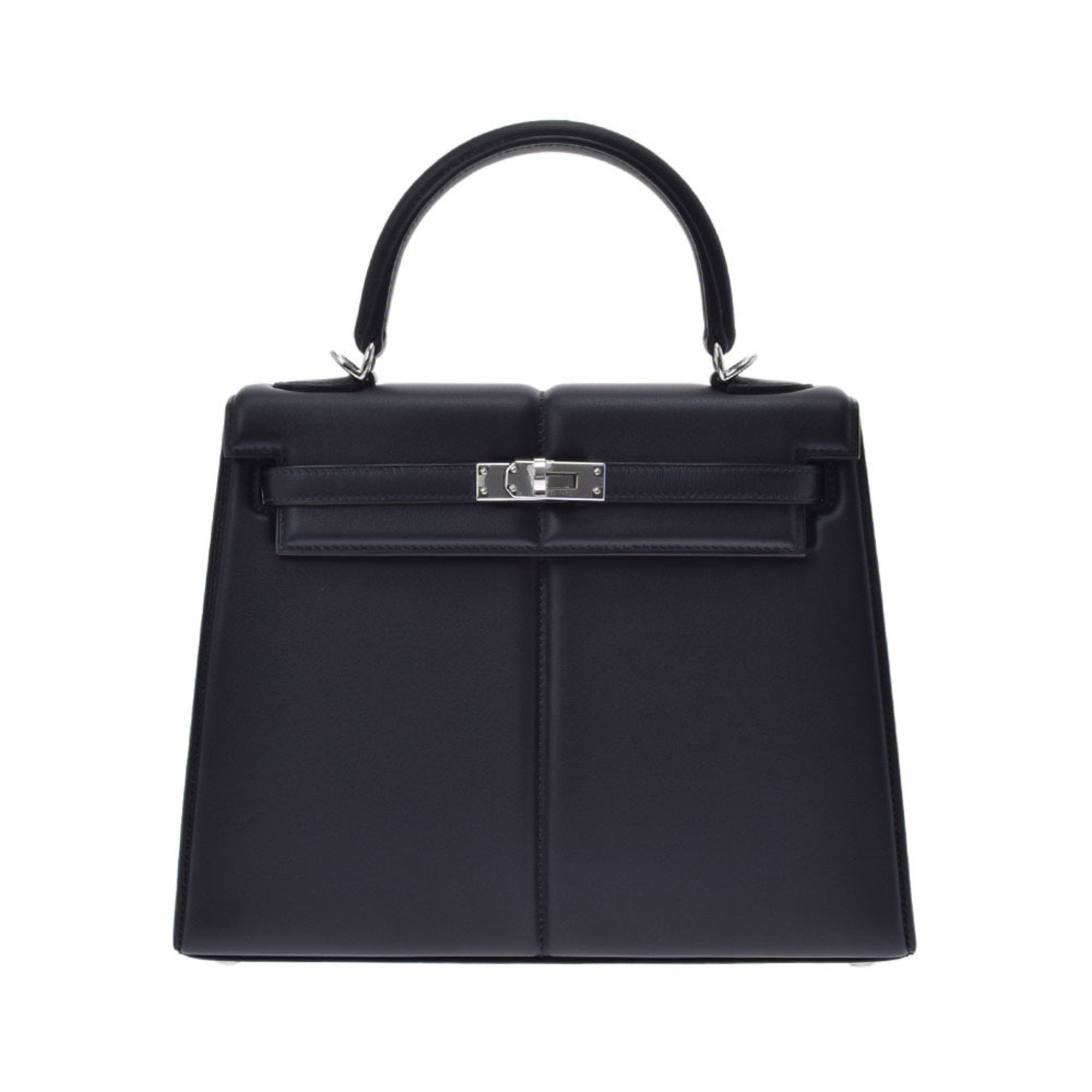 Kelly 40 leather handbag Hermès Black in Leather - 38438122