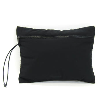 Bottega Veneta Men's Nylon Clutch Bag Black