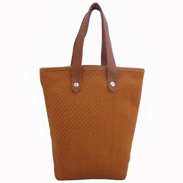 Hermes Handbag Amedaba Diago PM Orange Brown Leather Polyester Ladies