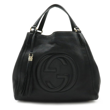 Gucci Soho Cellarius tassel tote bag shoulder leather black 282309