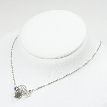 TIFFANY&Co. paper flower tanzanite pendant PT950 diamond platinum necklace iris petal