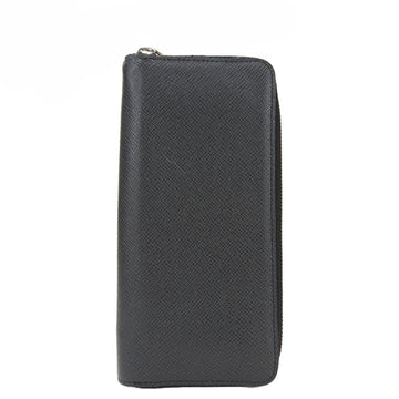 LOUIS VUITTON Long Wallet Round Zippy Vertical Taiga Black Ardoise Men's M32822 LV Leather Accessories  Zip Around