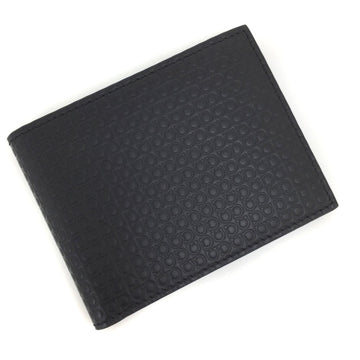 Salvatore Ferragamo Bi-Fold Wallet Gancio 66A508 Calf Leather NERO Black Men's