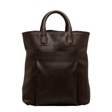 GUCCI Embossed Handbag 019 2020 Brown Leather Women's