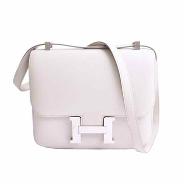 Hermes Voever Color Constance 3 Shoulder Bag White